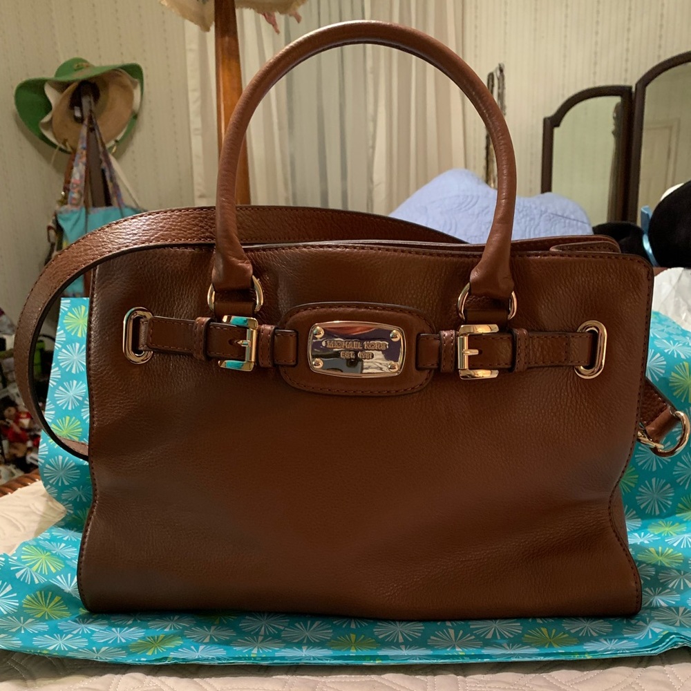 Michael Kors Hamilton Leather Satchel